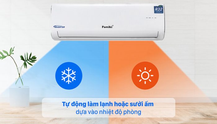 Thiết kế 2 chiều làm lạnh và sưởi ấm được tích hợp trong cùng một thiết bị mang lại sự tiện lợi vượt trội, giúp người dùng sử dụng hiệu quả quanh năm mà không cần đầu tư thêm các thiết bị hỗ trợ nhiệt độ khác.