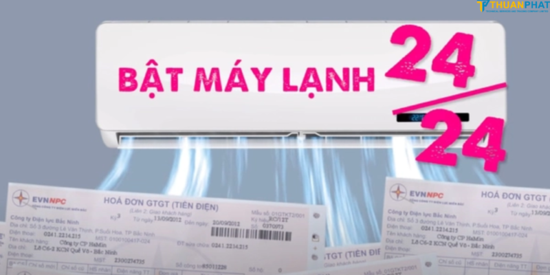Không để điều hòa hoạt động liên tục