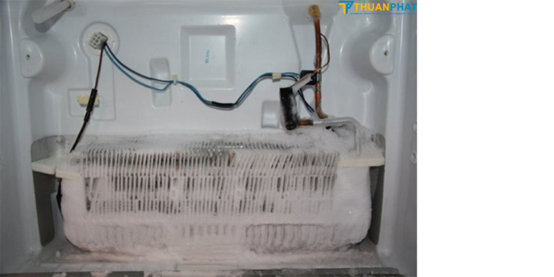 Tủ lạnh không mát ngăn dưới do dàn lạnh bị bám tuyết